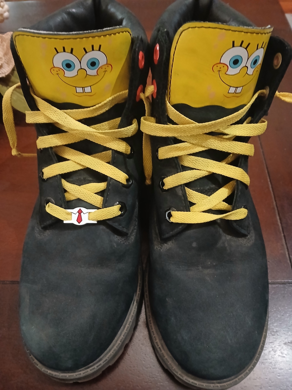 Timberland SpongeBob Limited Edition Black Nubuck Boots Mens 6.5, Youth 6.5